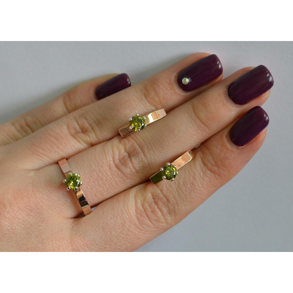 Комплект серебряный  с золотыми напайками (045)