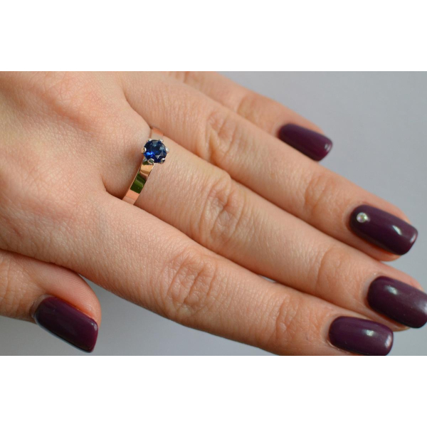 Серебряное кольцо снапайками  золота (045к)