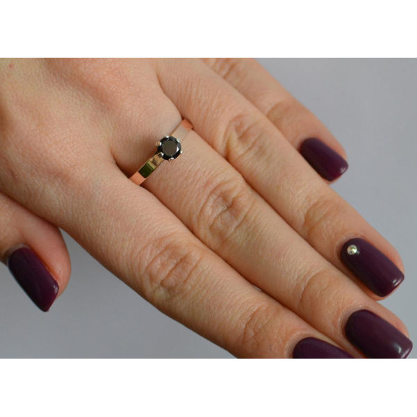 Серебряное кольцо снапайками  золота (045к)