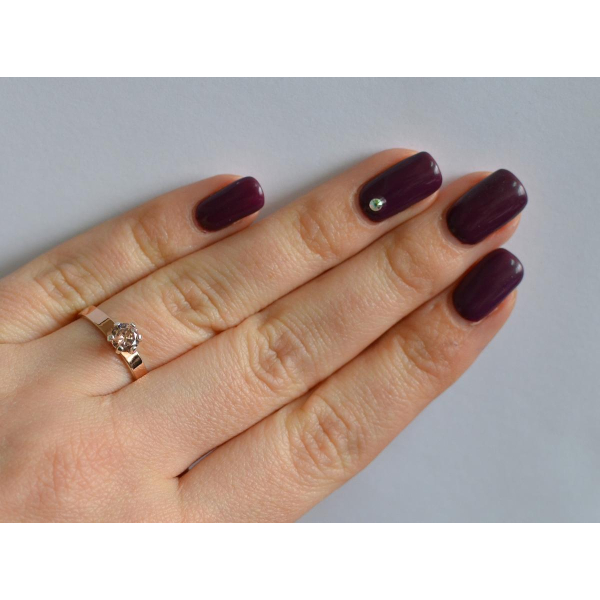 Серебряное кольцо снапайками  золота (045к)