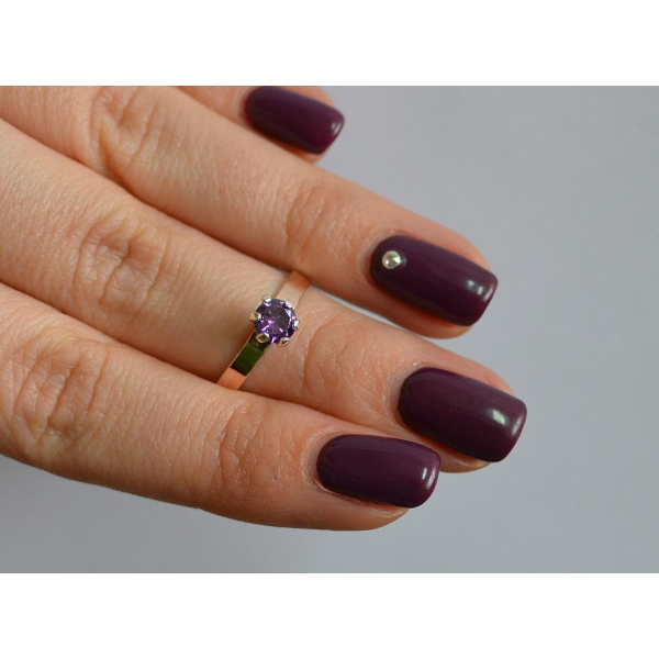 Серебряное кольцо снапайками  золота (045к)