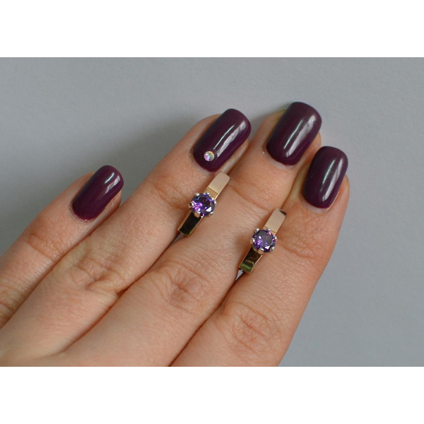 Серебряные серьги с золотыми  пластинами (045с)