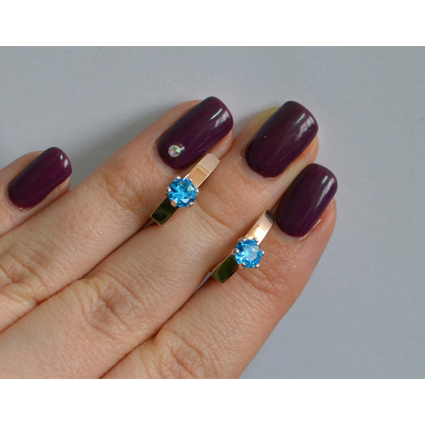 Серебряные серьги с золотыми  пластинами (045с)