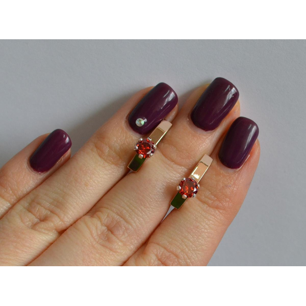 Серебряные серьги с золотыми  пластинами (045с)