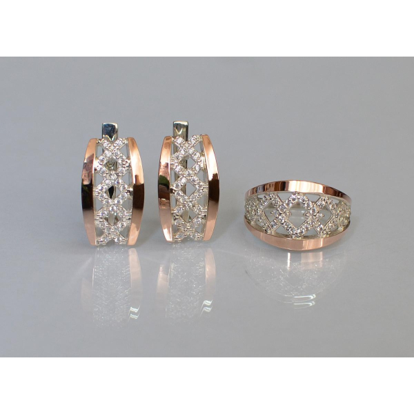 Набор серебро с золотом (087)