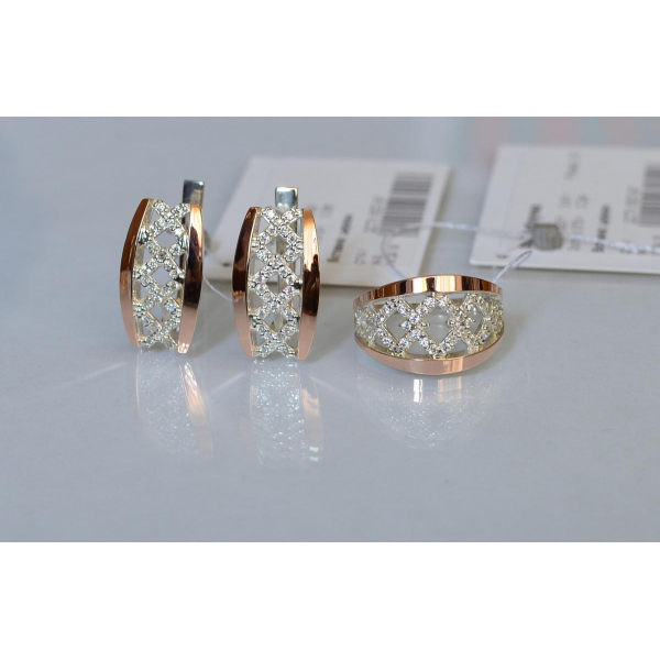 Набор серебро с золотом (087)