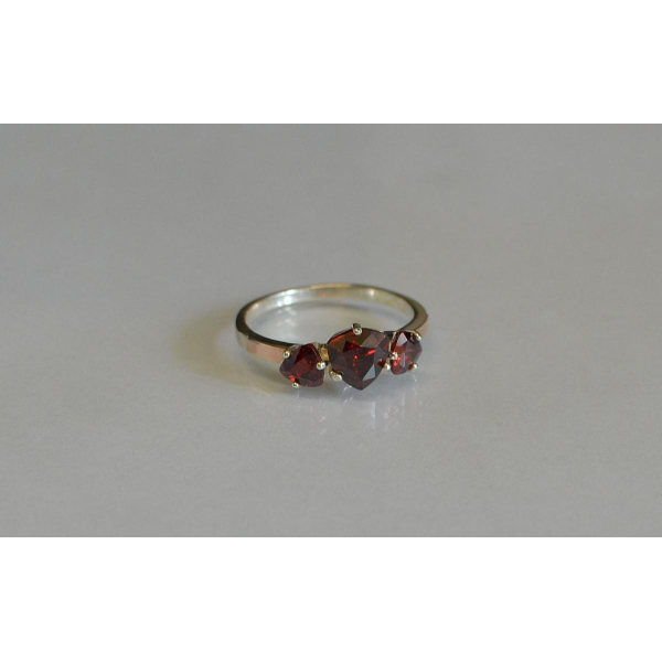 Каблучка срібна з золотими накладками (088к)