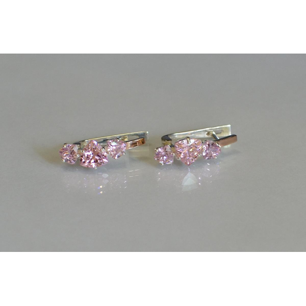 Сережки срібні з золотими накладками (088с)