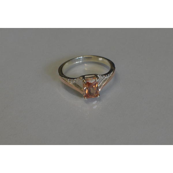 Серебряное кольцо с золотыми пластинами (100к)