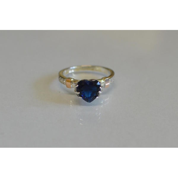 Кольцо серебряное  с золотыми накладками (102к)