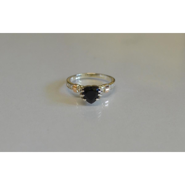 Кольцо серебряное  с золотыми накладками (102к)