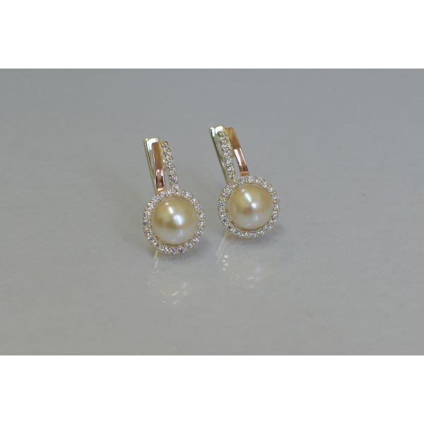 Срібні сережки з жемчугом (104с)