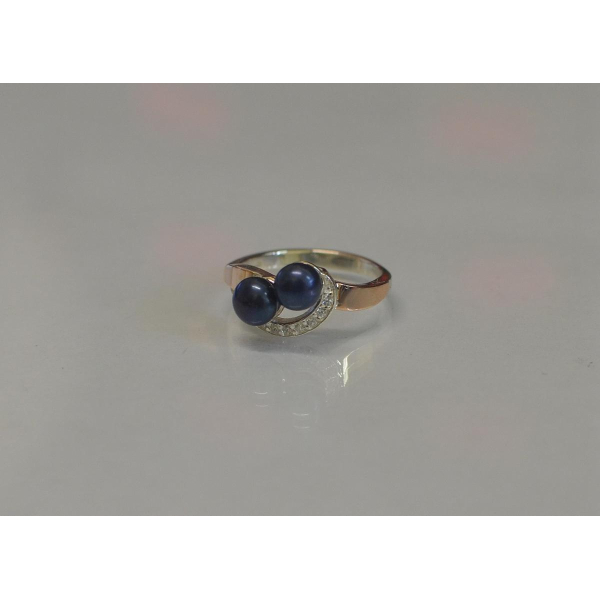 Серебряное кольцо  с жемчугом (109к)