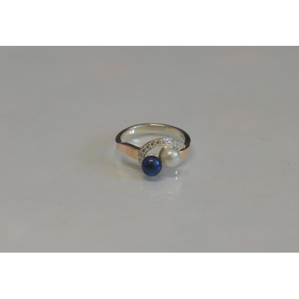 Серебряное кольцо  с жемчугом (109к)