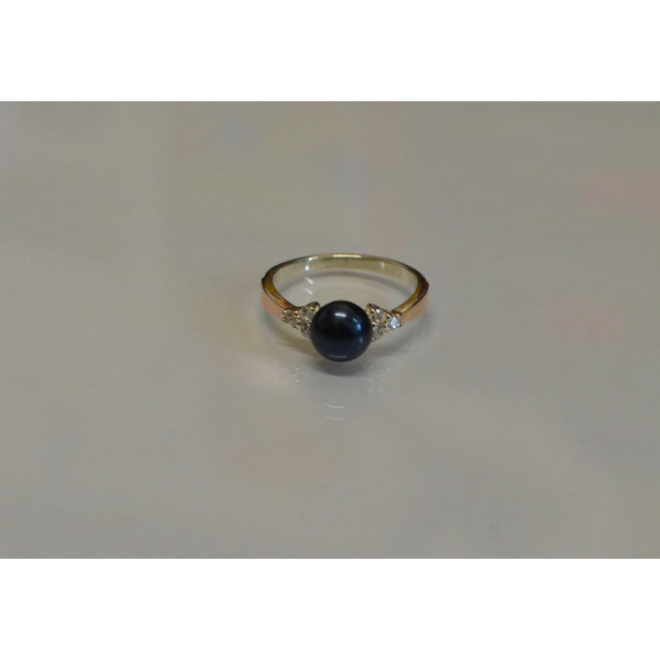 Серебряное кольцо с жемчугом (111к)