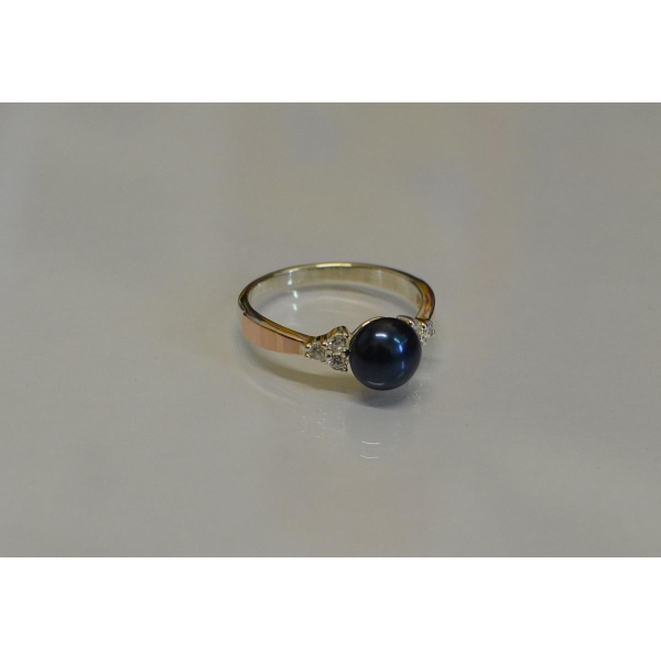 Серебряное кольцо с жемчугом (111к)