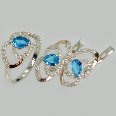 Серебряный гарнитур