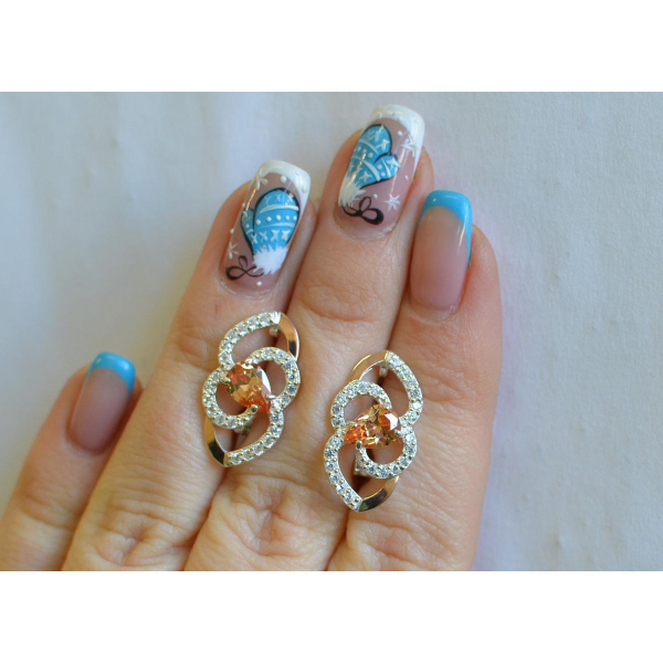 Серебряные серьги (119с)