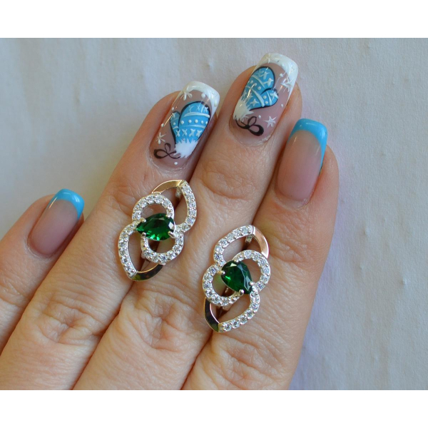 Серебряные серьги (119с)