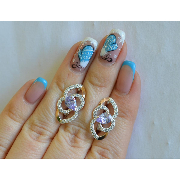 Серебряные серьги (119с)