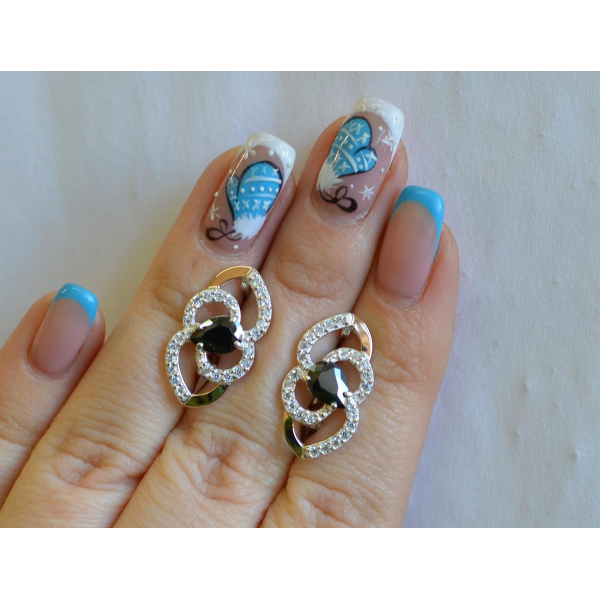 Серебряные серьги (119с)