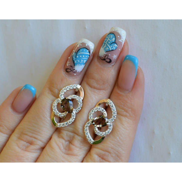 Серебряные серьги (119с)