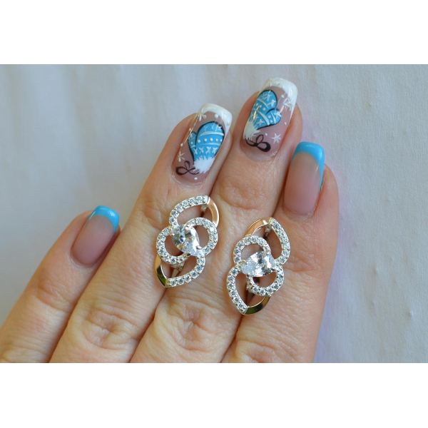 Серебряные серьги (119с)