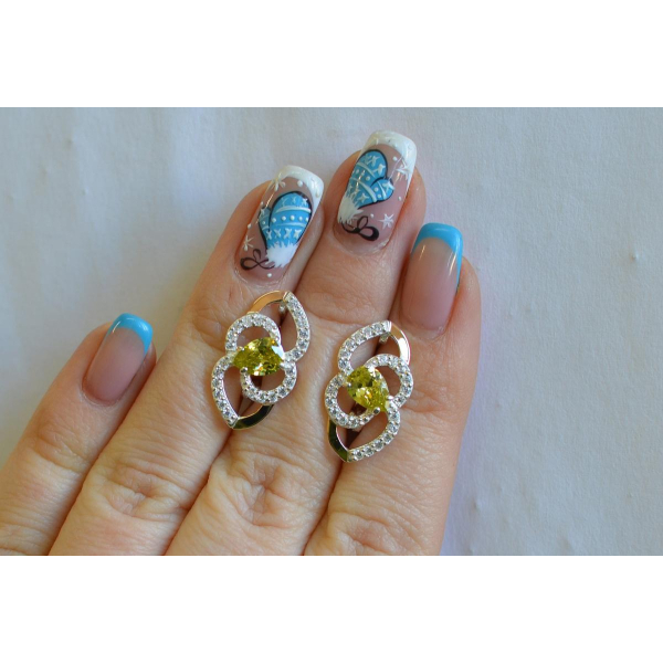 Серебряные серьги (119с)