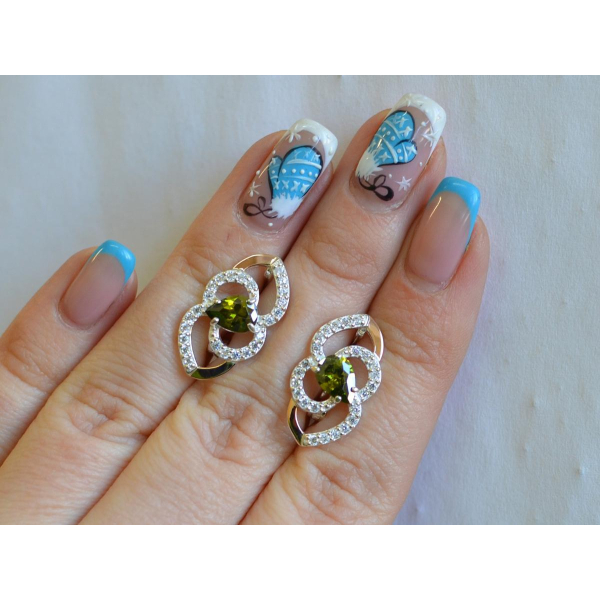 Серебряные серьги (119с)