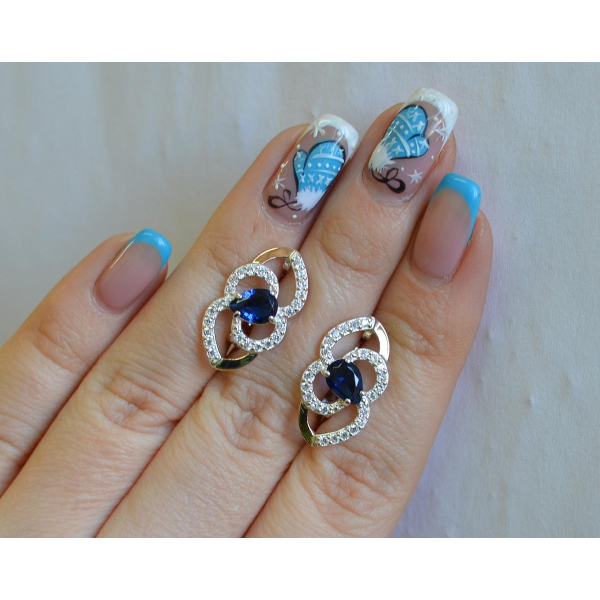 Серебряные серьги (119с)