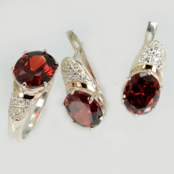 Серебряный гарнитур