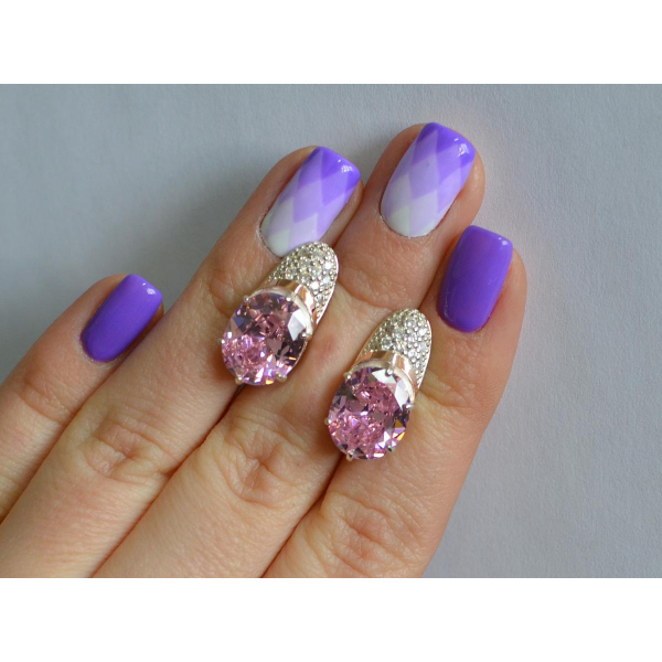 Серебряные серьги (122с)