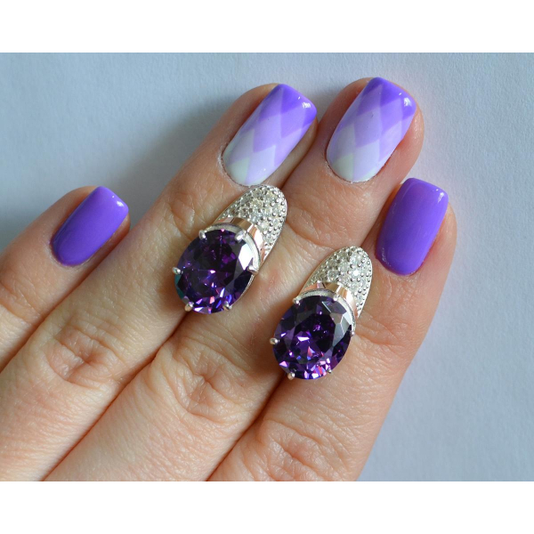 Серебряные серьги (122с)