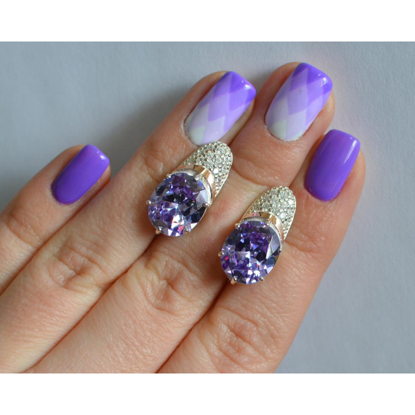 Серебряные серьги (122с)