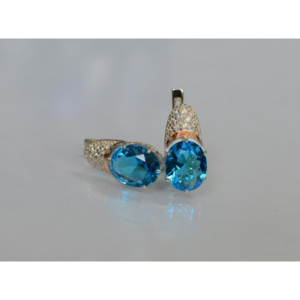 Серебряные серьги (122с)