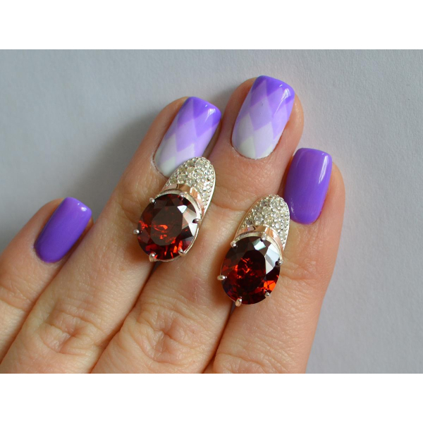 Серебряные серьги (122с)