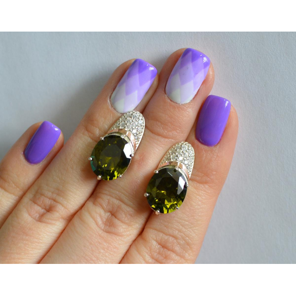 Серебряные серьги (122с)