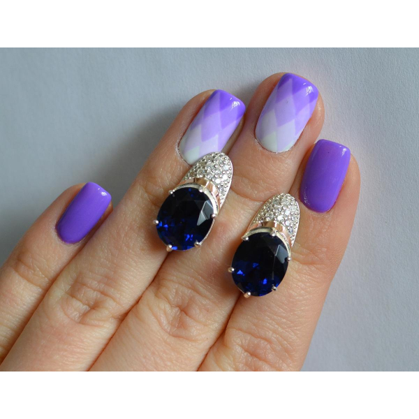 Серебряные серьги (122с)