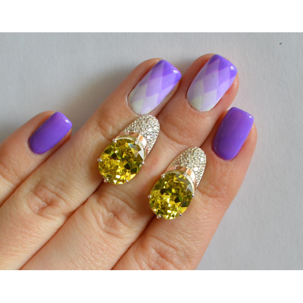 Серебряные серьги (122с)