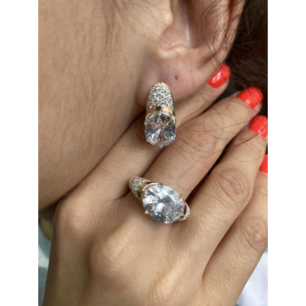 Серебряные серьги (122с)