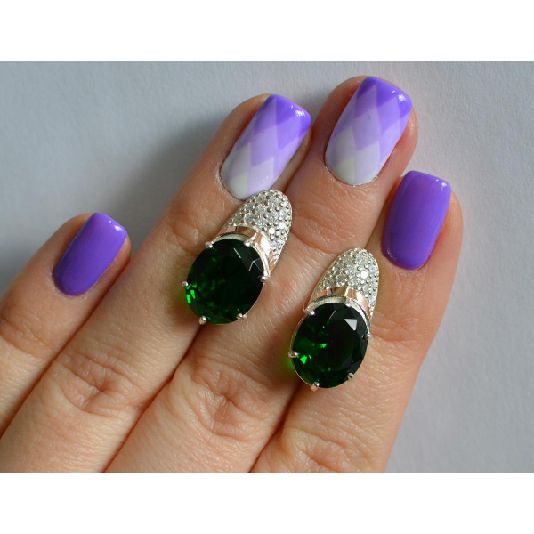 Серебряные серьги (122с)