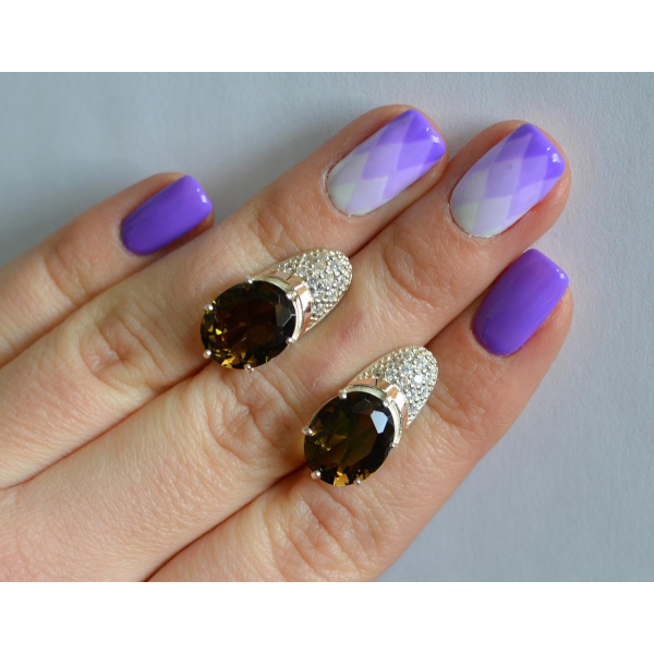 Серебряные серьги (122с)