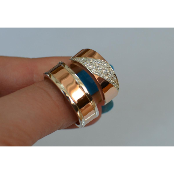 Пара обручальных колец (123кОбр3)