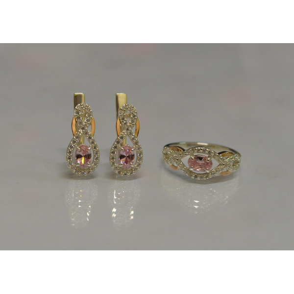 Набор из серебра с золотом (125)