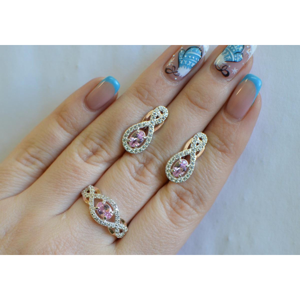 Набор из серебра с золотом (125)