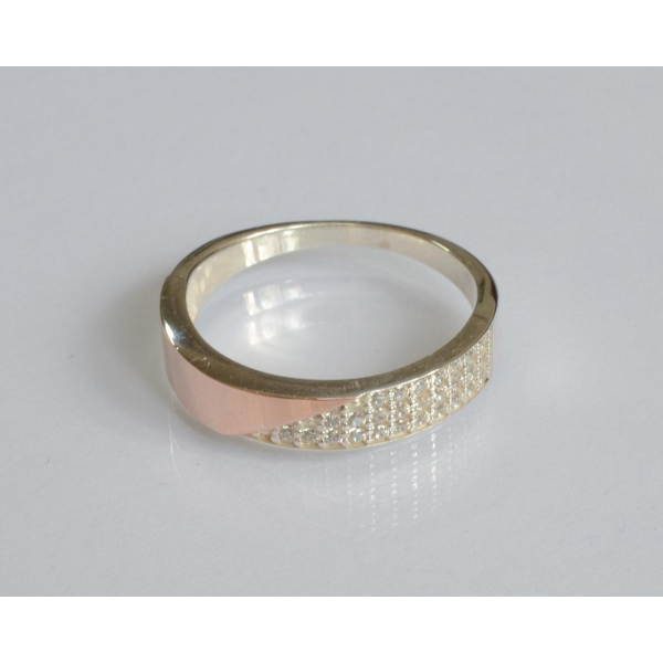 Кольцо из серебра с золотом (129к)