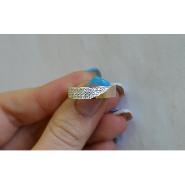 Кольцо из серебра с золотом (129к)