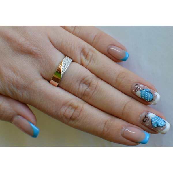 Кольцо из серебра с золотом (129к)