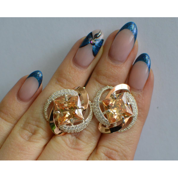 Серебряные серьги (130с)