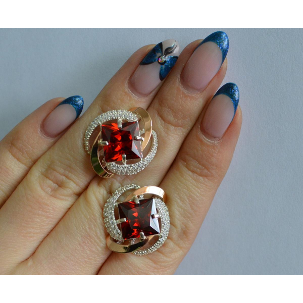 Серебряные серьги (130с)